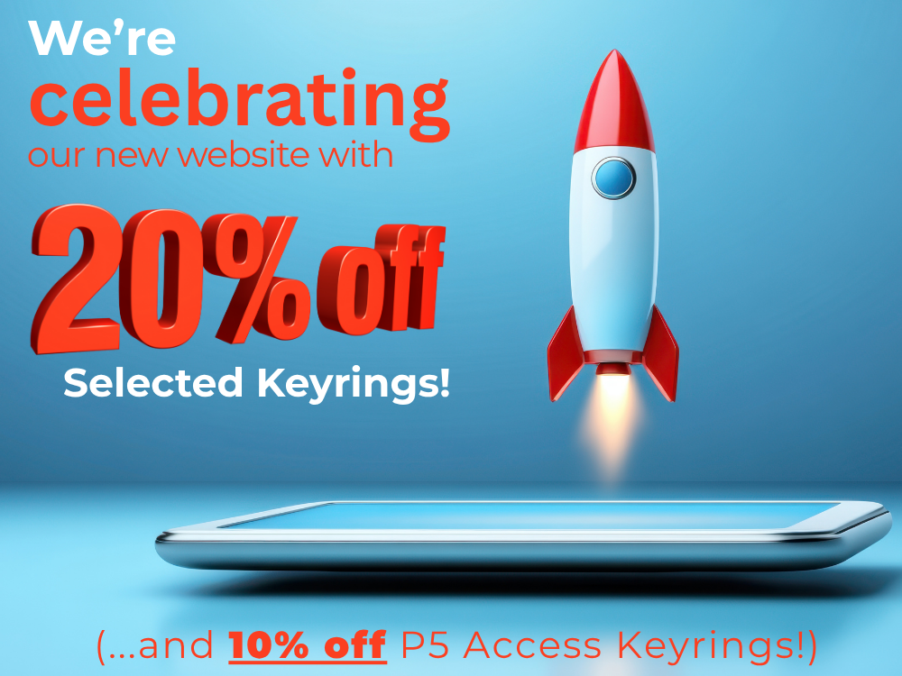 New Website Launch: 20% Extra Free on Selected Keyrings