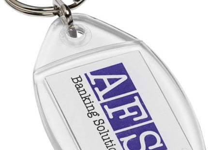 Access Insert 35x24mm Budget P5 Promotional Keyrings | Blank Keyrings