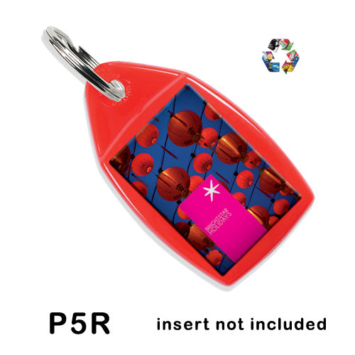 P5R Recycled Keyring 24x35mm