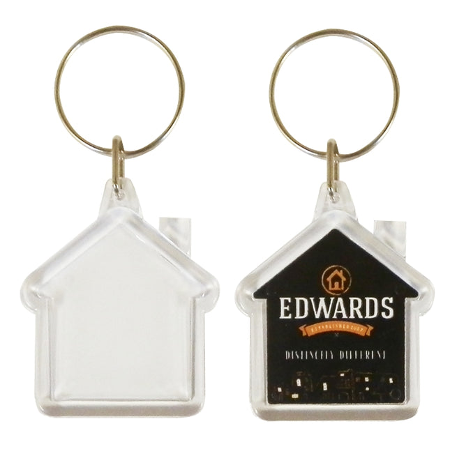 Mini House Keyrings 33x33mm max