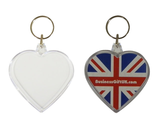 Combo Heart Shape Insert Keyrings