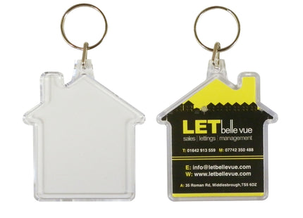 Combo House Shaped Keyrings