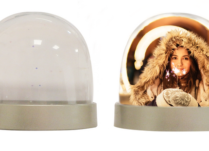 DS08 Metallic Snow Domes 70x62mm