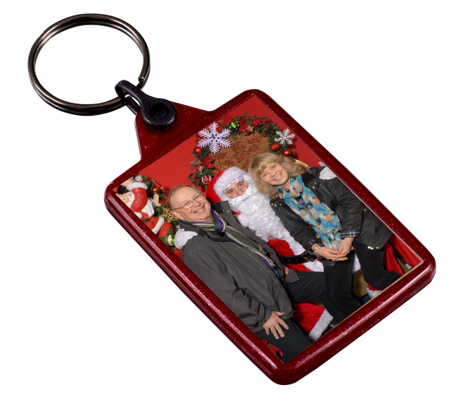 IL05 Red Recycled Festive Keyring