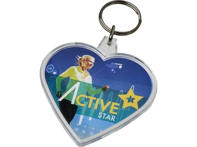Combo Heart Shape Insert Keyrings