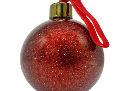 Red glitter Christmas photo bauble, view 2