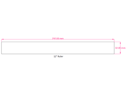 RI12 Ruler 12" (30cm)