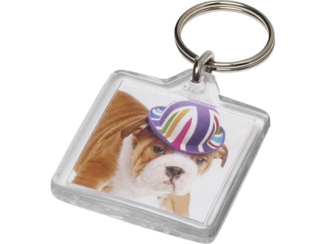 U1 Vial Square Keyring 32x32mm