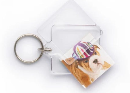 U1 Vial Square Keyring 32x32mm