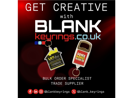 Get creative with blank keyrings