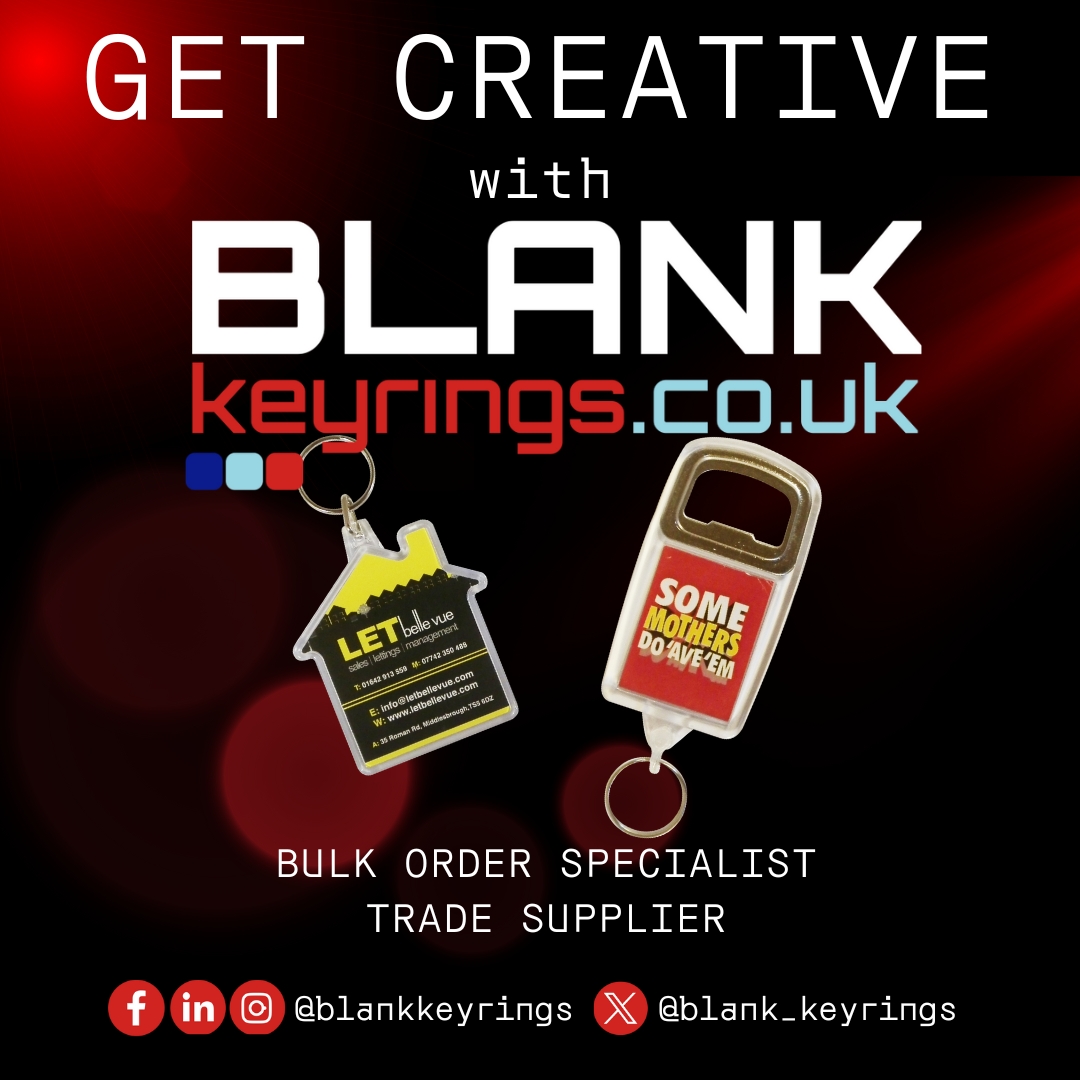 Get creative with blank keyrings